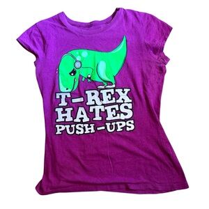 Streetwear Society T-Rex Graphic Tee - Purple and Green